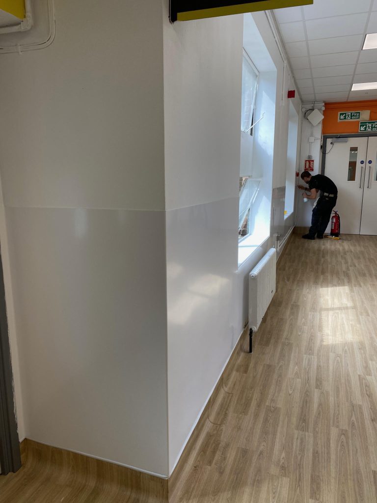 PVC wall installation